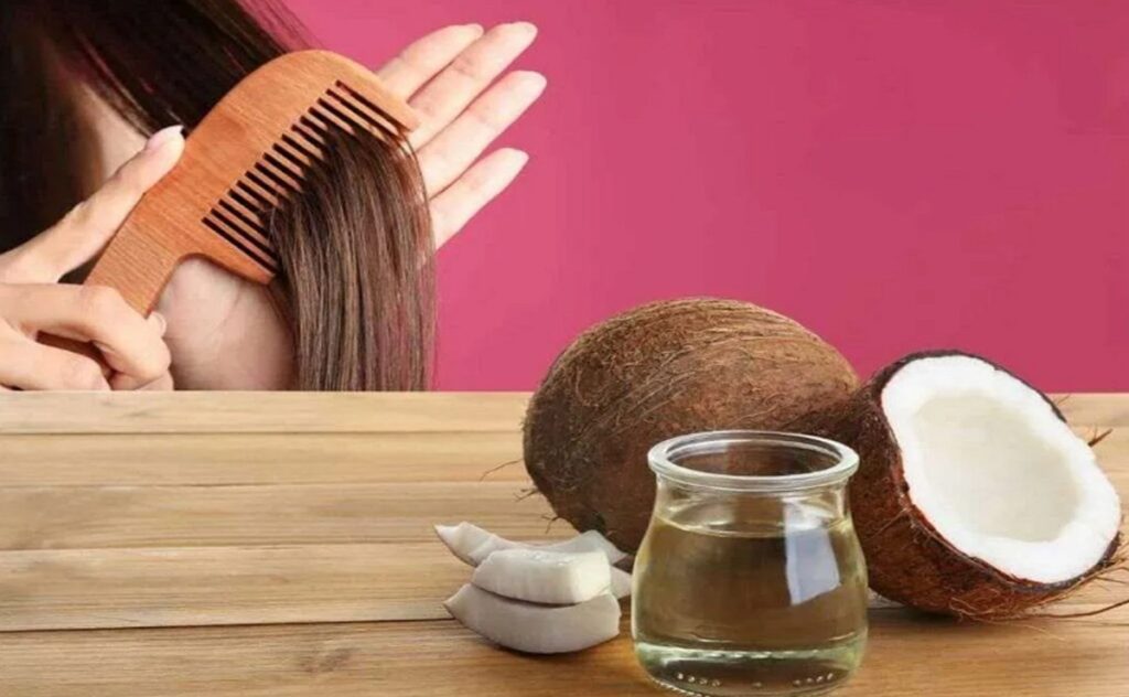 aceite de coco y cabello 1